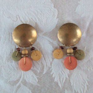 Vintage Beaded Stud Earrings